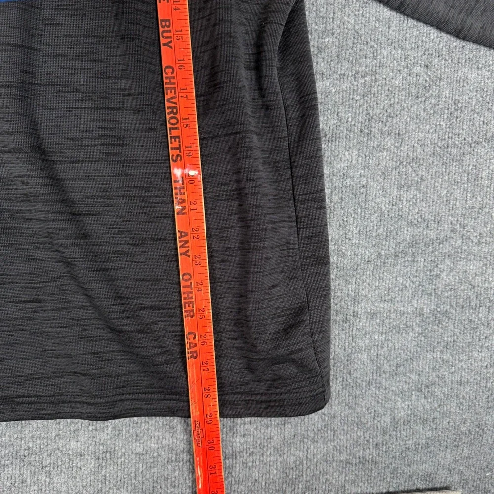 Greg Norman Mens XL Quarter Zip Heathered Black Golf Pullover Shirt Performance‎